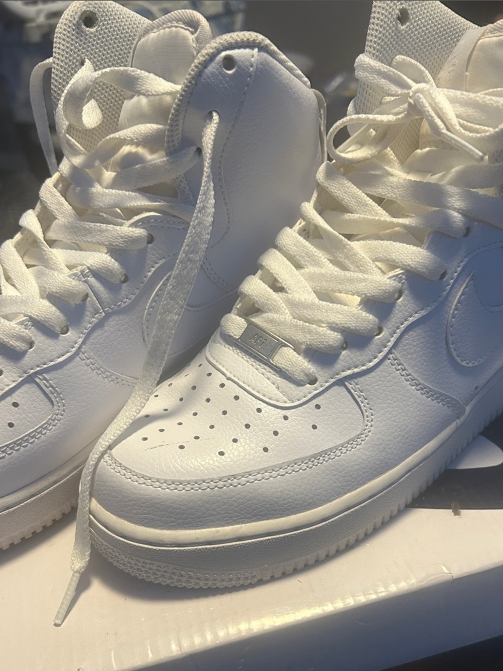 Nike White High-Top Sneakers